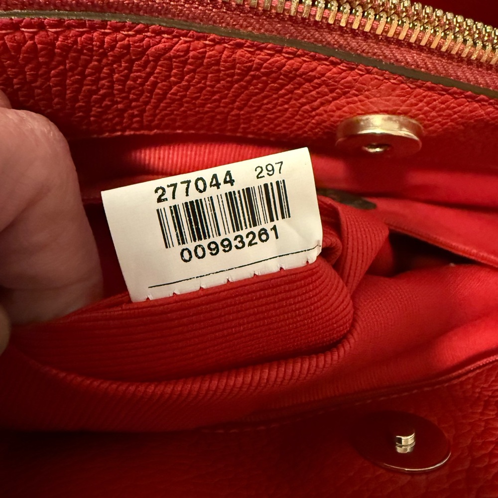Furla Red Leather Satchel Bag - Picture 14 of 14